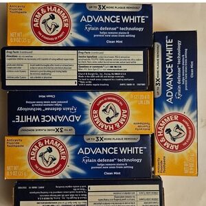 Arm & Hammer Toothpaste pack of 6 Travel Size 0.9 oz  new  – Great for Trips